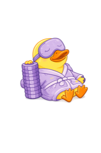 Recovery duck, a hand-drawn collectible character