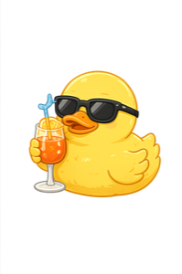 Spritz duck, a hand-drawn collectible character